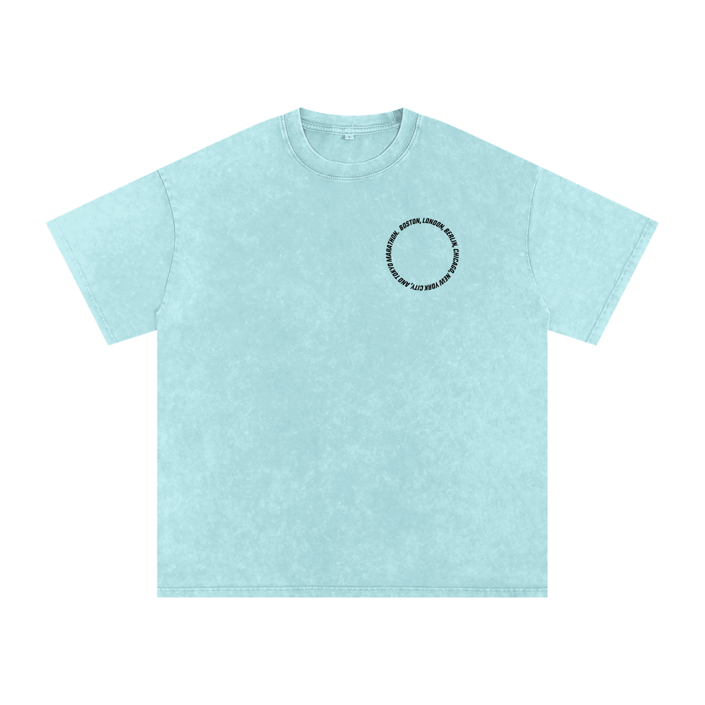 The Big 6 Marathons Washed Oversized Cotton T-Shirt
