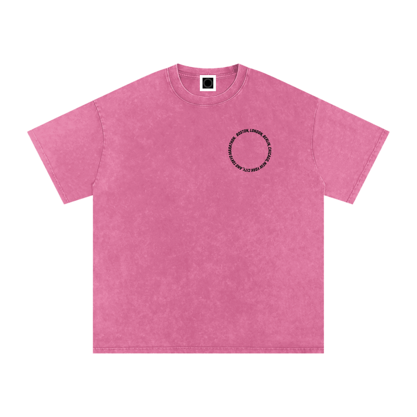 The Big 6 Marathons Washed Oversized Cotton T-Shirt