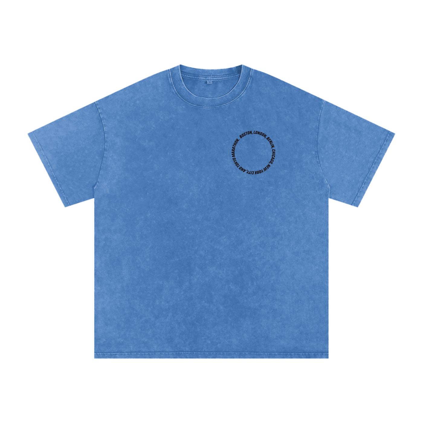 The Big 6 Marathons Washed Oversized Cotton T-Shirt