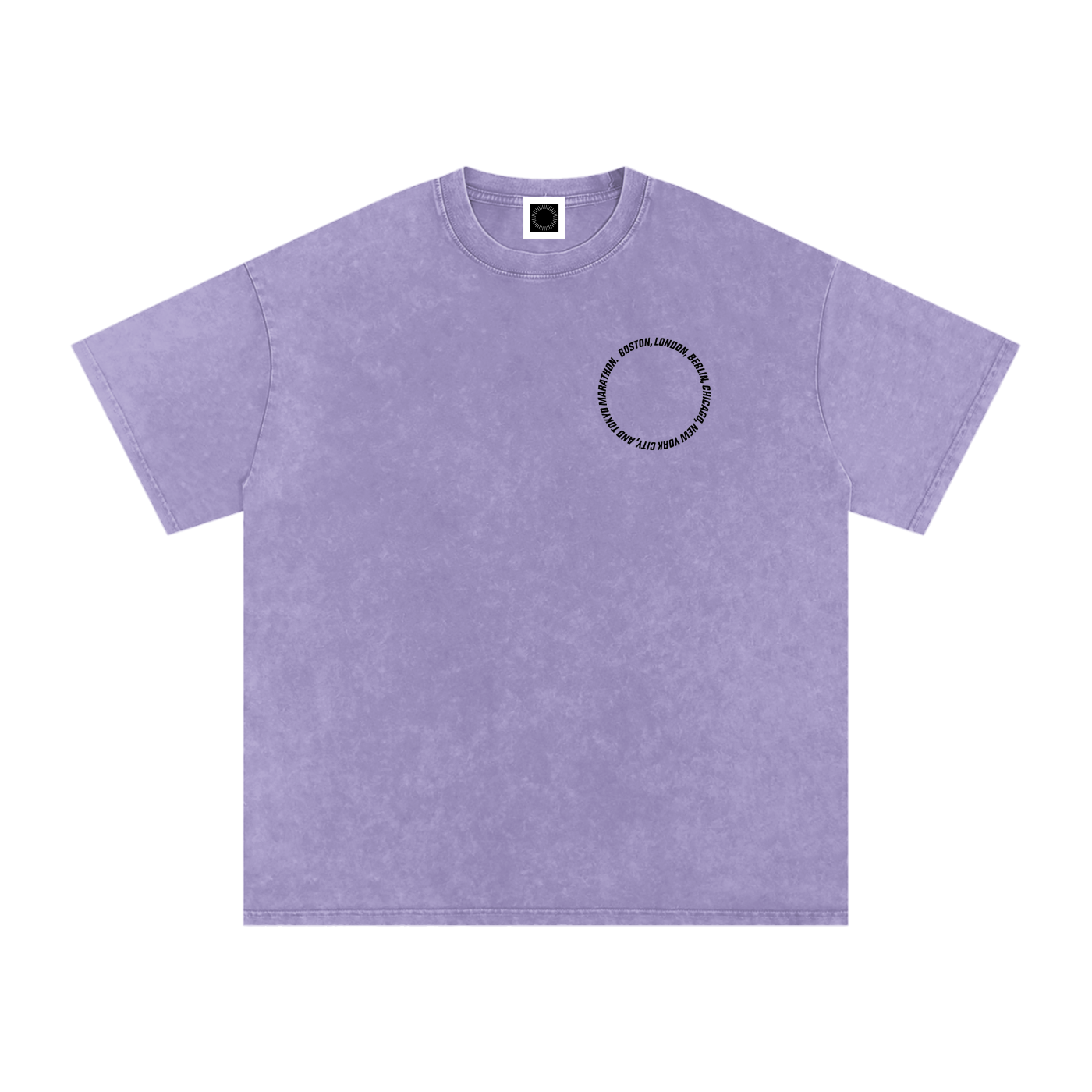 The Big 6 Marathons Washed Oversized Cotton T-Shirt