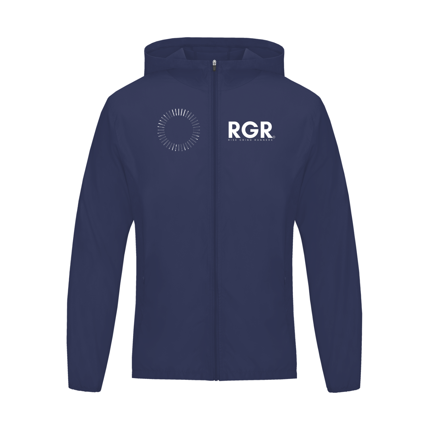 Blue RGR Soft Hooded Sports Jacket