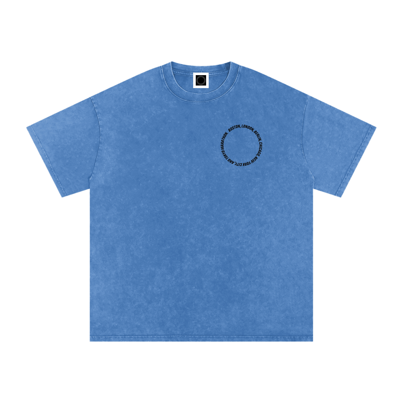 The Big 6 Marathons Washed Oversized Cotton T-Shirt