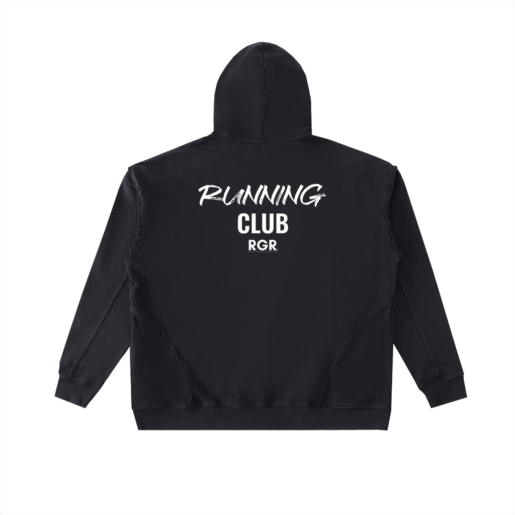 Raw-Seam Enzyme Washed Hoodie