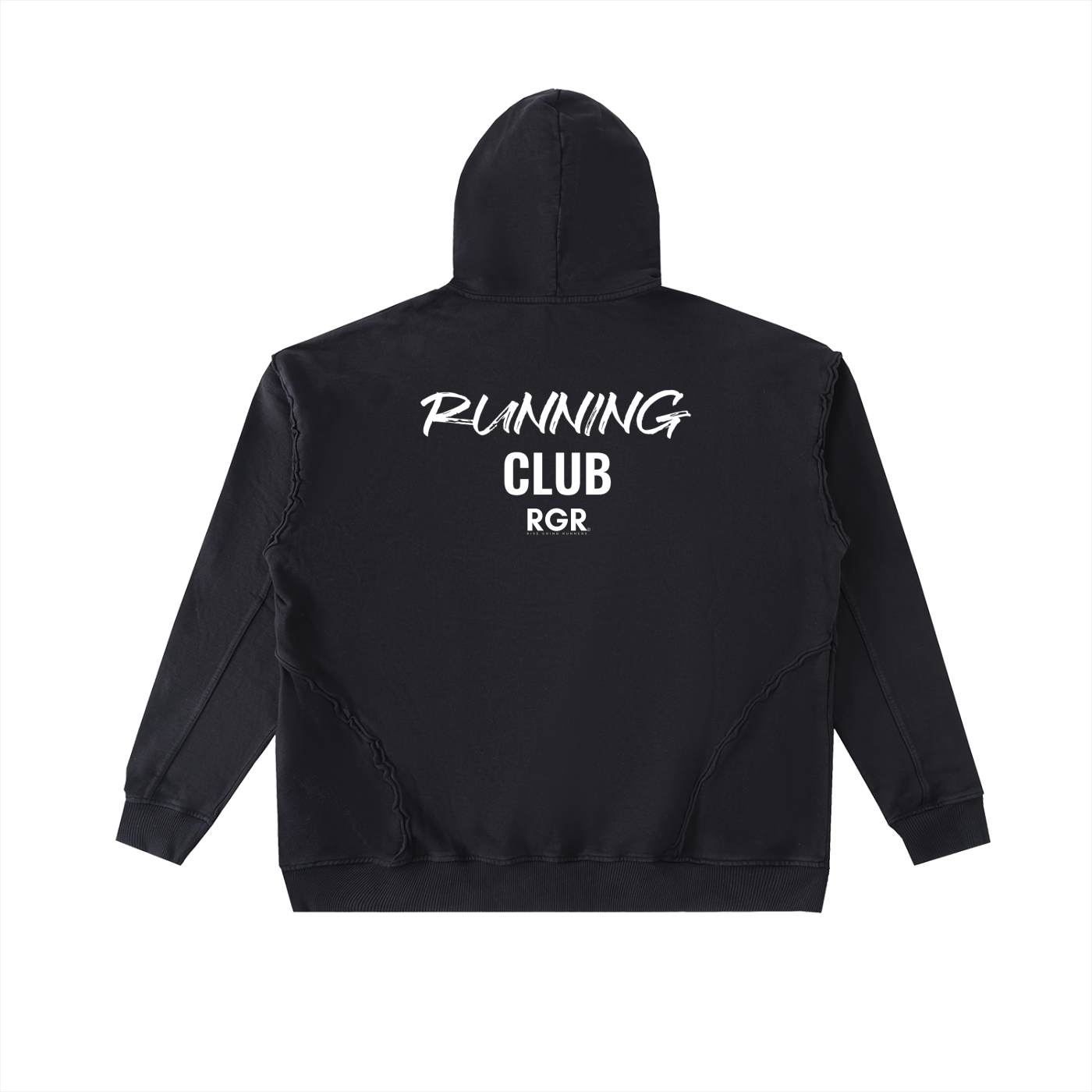 Raw-Seam Enzyme Washed Hoodie