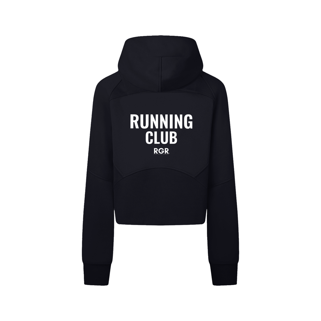 Cropped Zip-Through Hoodie