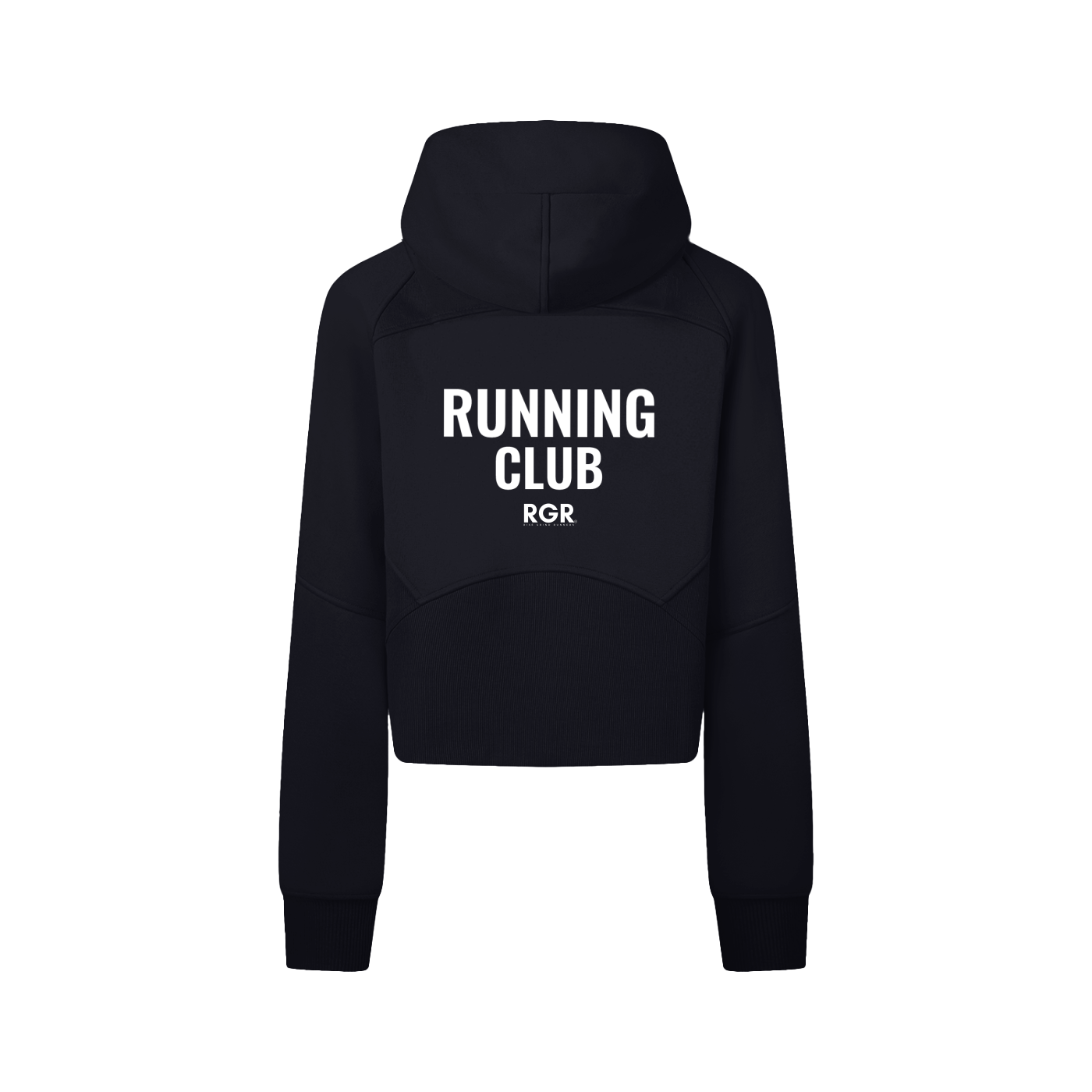 Cropped Zip-Through Hoodie