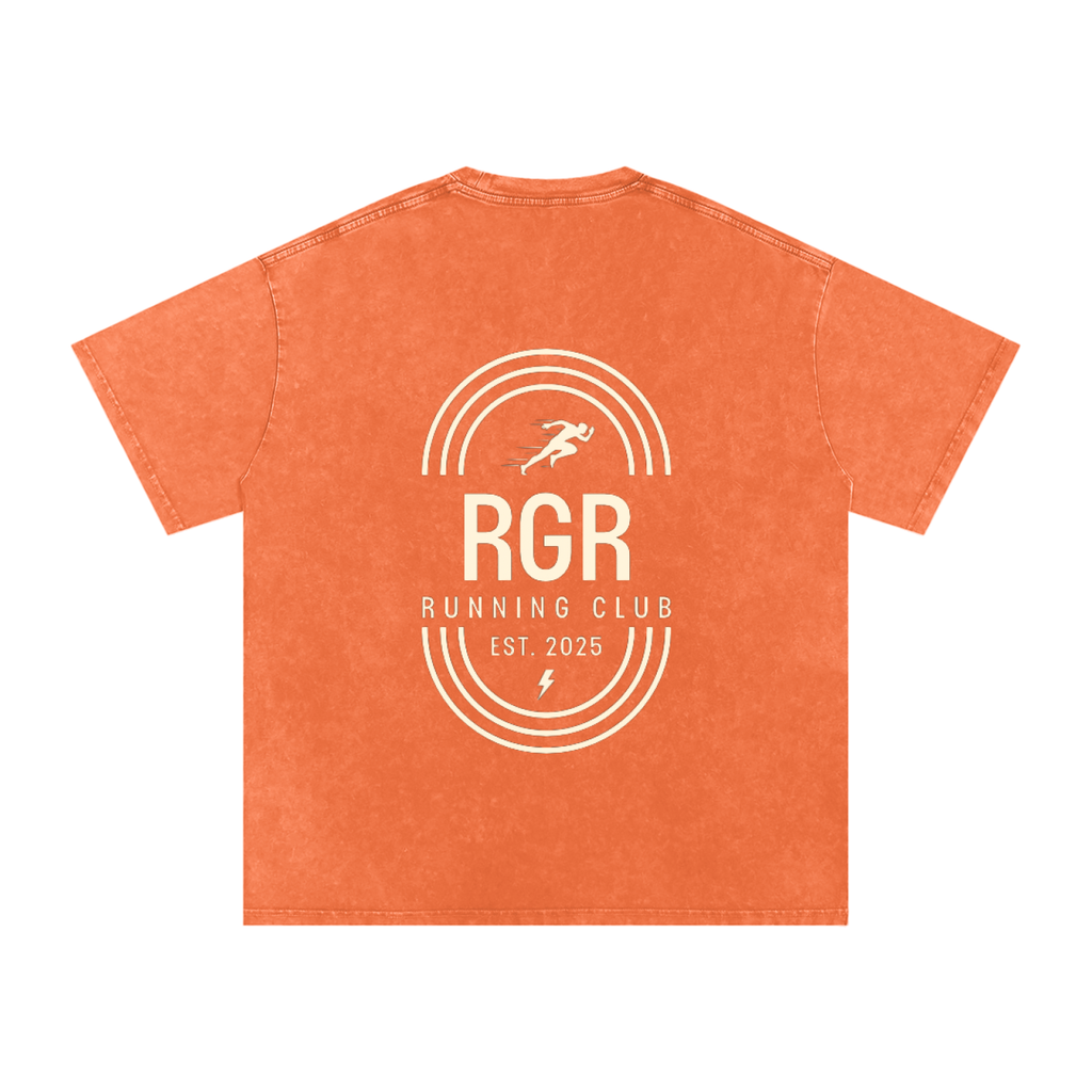 RGR Snow Washed Oversized Cotton T-Shirt