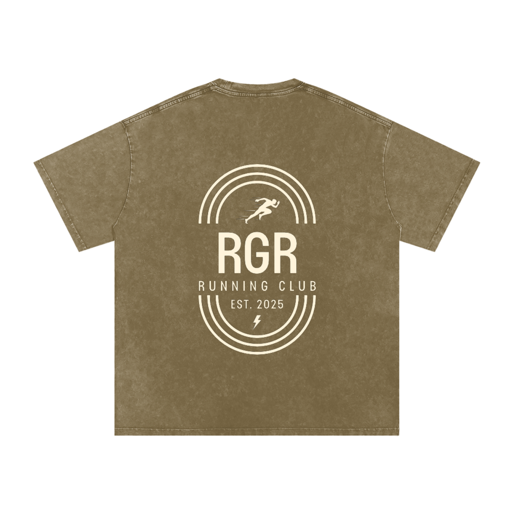 RGR Snow Washed Oversized Cotton T-Shirt