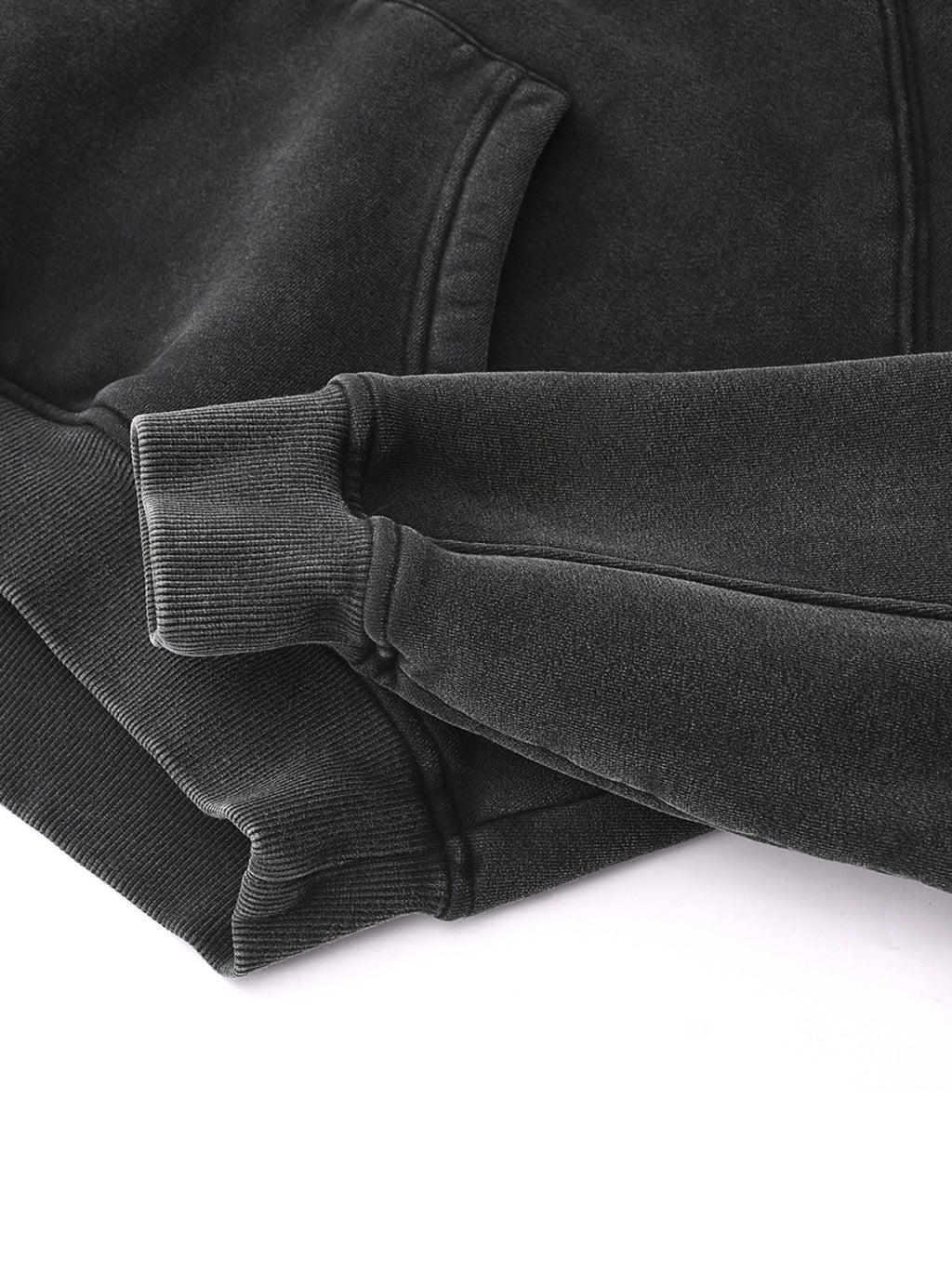 RUN CLUB Snow Washed Cropped Hoodie