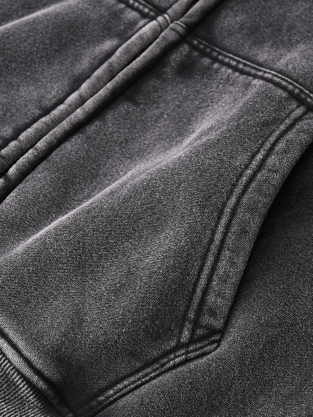 RGR Zip-Through Boxy Fleece Hoodie