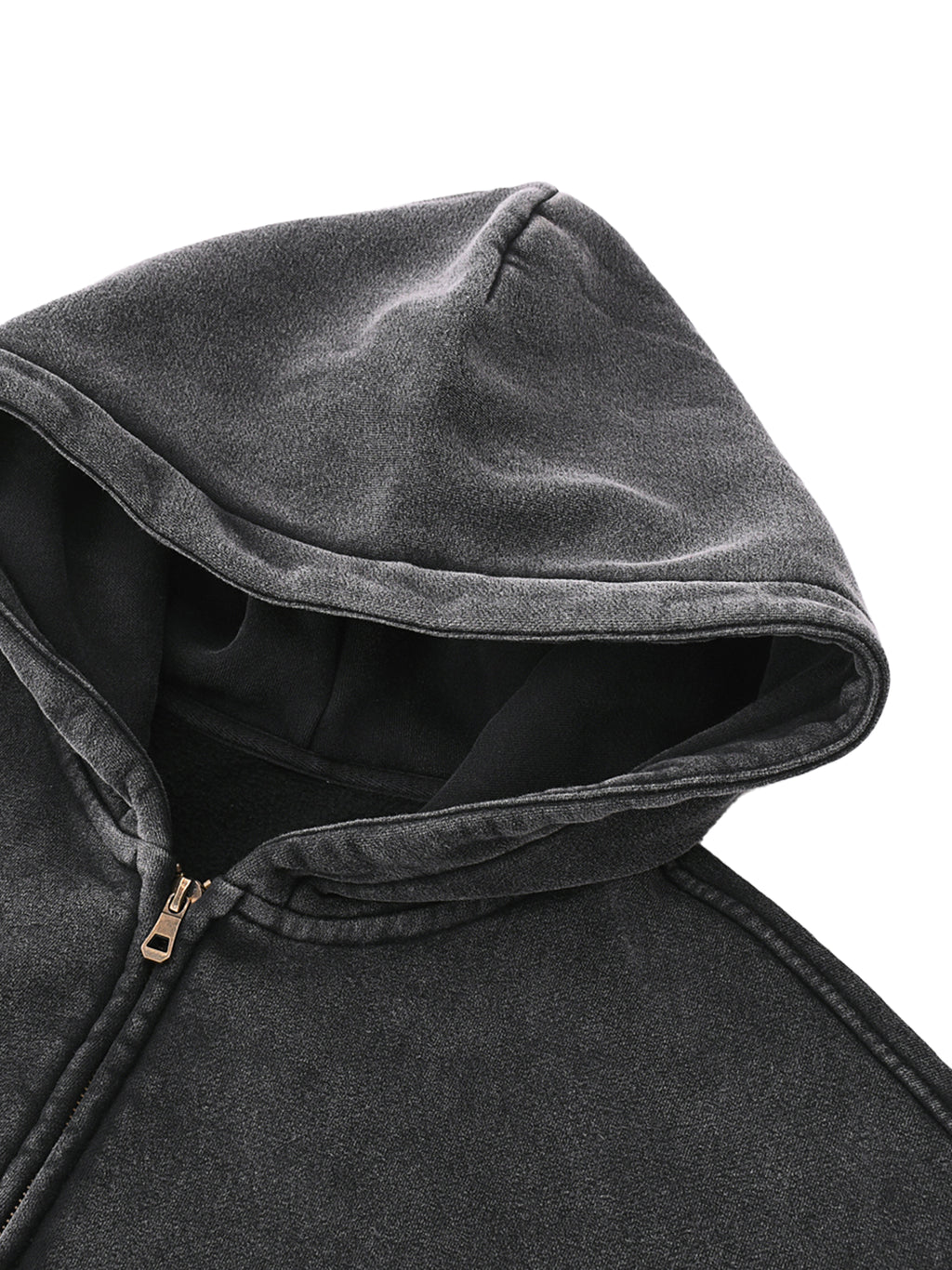 RGR Zip-Through Boxy Fleece Hoodie