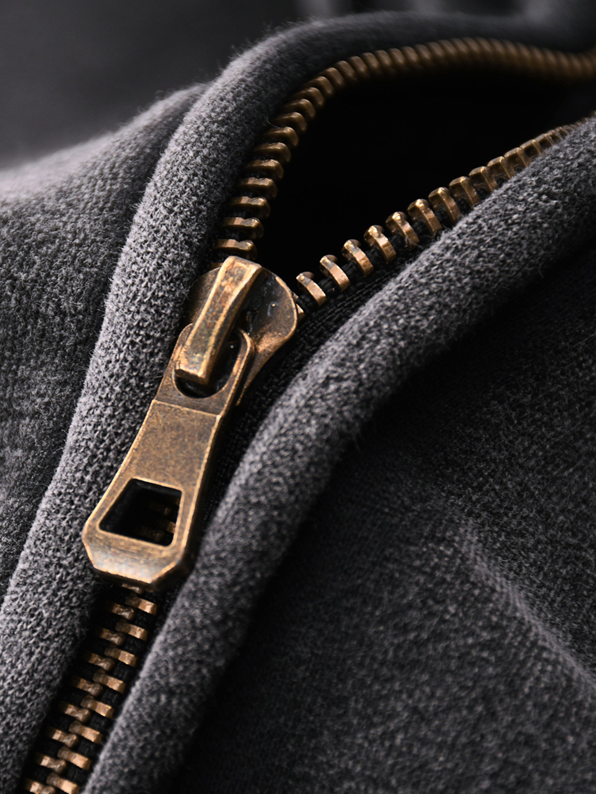 RGR Zip-Through Boxy Fleece Hoodie
